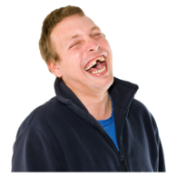 Person laughing