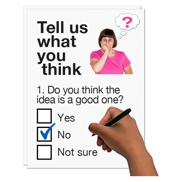a picture of a survey
